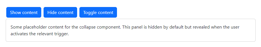 Blazor Collapse Component