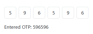 Blazor Bootstrap - OTPInput Blazor Bootstrap - OTPInput
