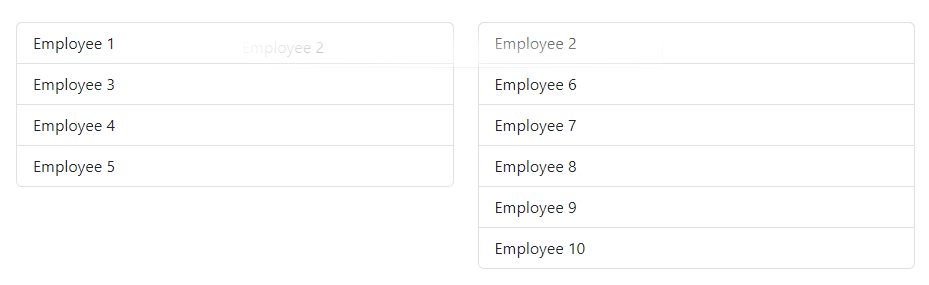 Blazor SortableList Component