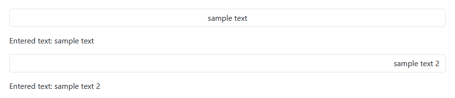 Blazor TextInput Component