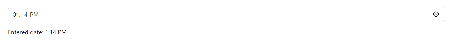 Blazor TimeInput Component